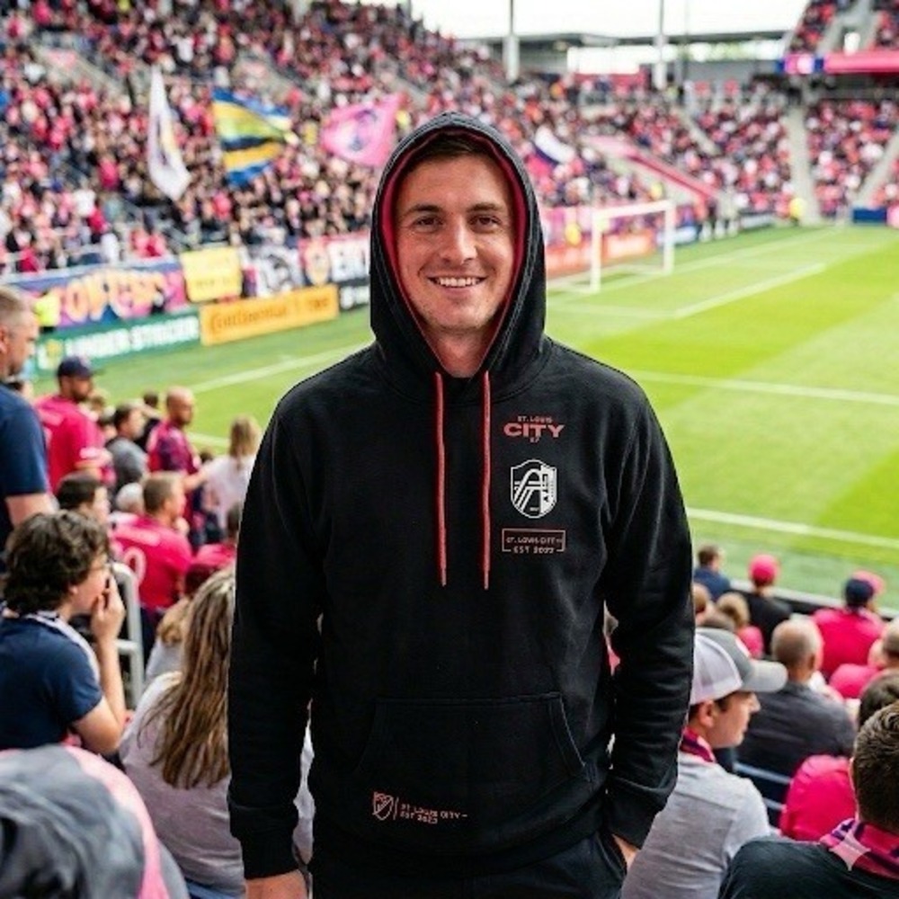 St. Louis City SC MLS Sweatshirt, Black, Size XXL, NEW